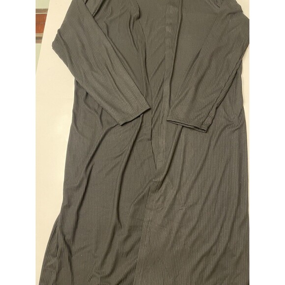 Topshop Women's Black Long Cardigan Open Front Size 4X - Picture 6 of 8